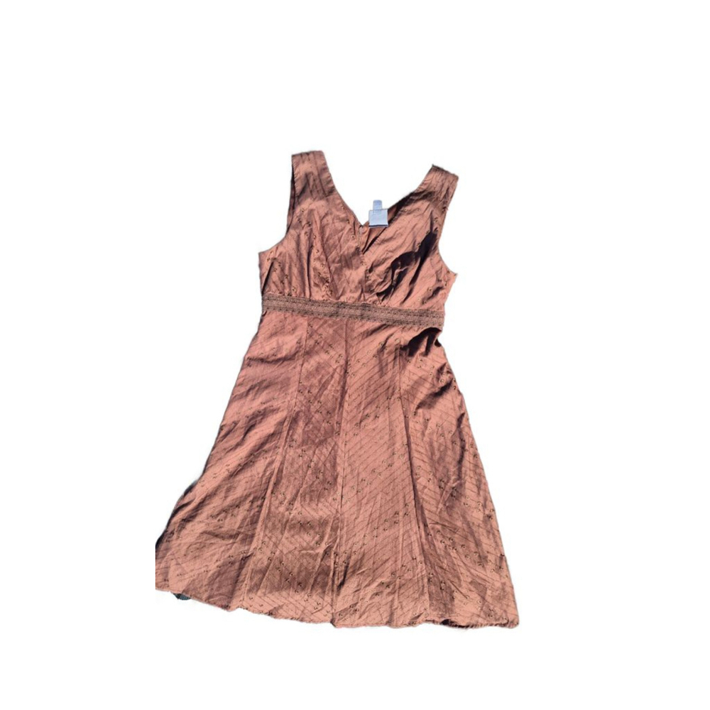 Women's Rabbit Rabbit RabbitDesigns Brown Cottagecore Y2K Boho Dress Size 12 NWT